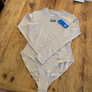 NWT Adidas mock neck bodysuit sz M